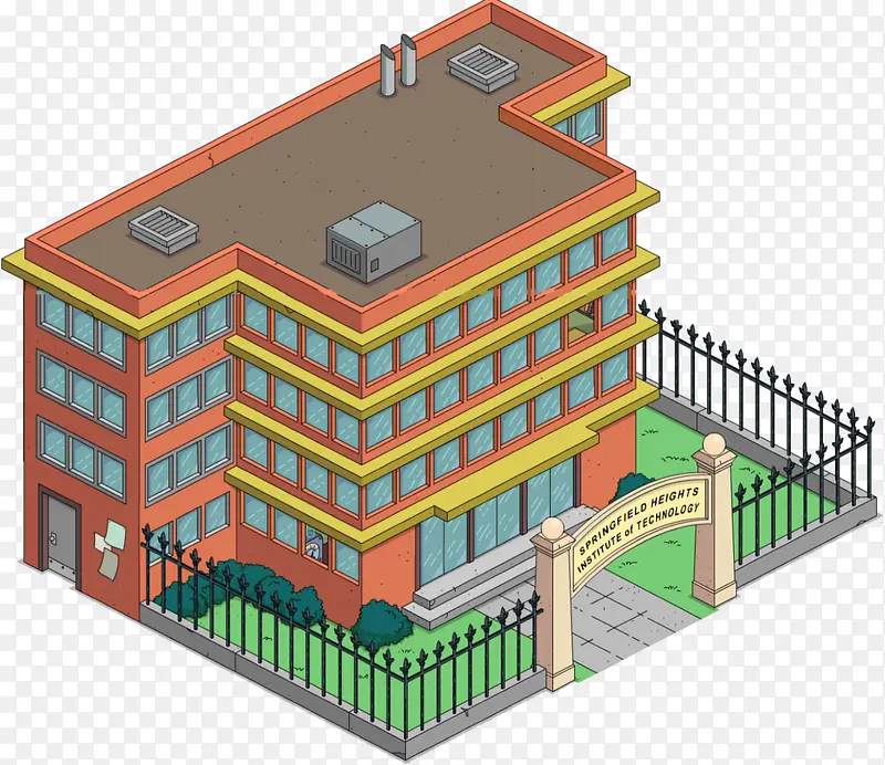 三维模型学校建筑
