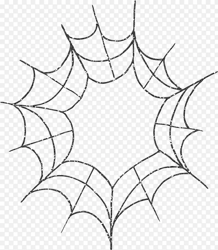 卡通素材手绘蜘蛛网