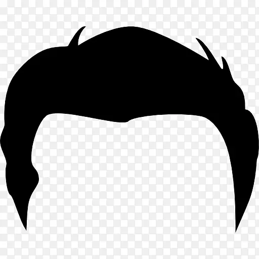 男性短发假发的形状图标