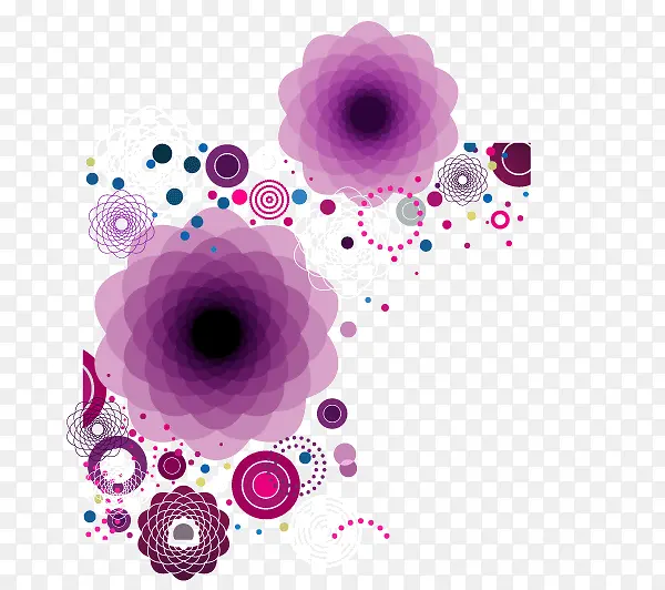 淡紫色抽象花纹图案背景矢量素材
