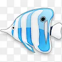 蓝色的热带鱼图标
