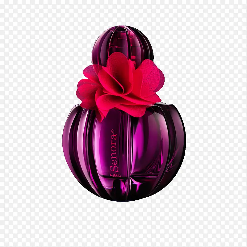 高贵紫色香水瓶子