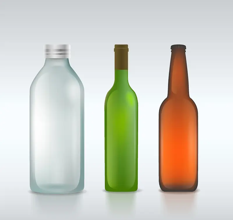 三类水杯啤酒瓶玻璃瓶