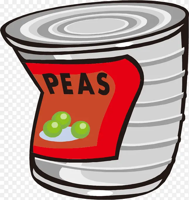 罐头peas食物PNG矢量素材