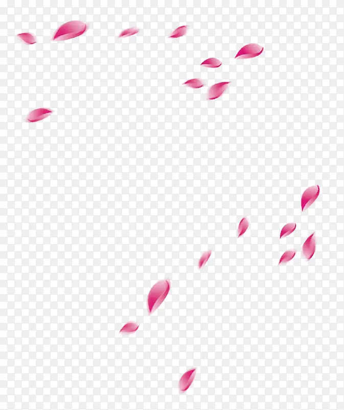 粉色花瓣飘逸空中