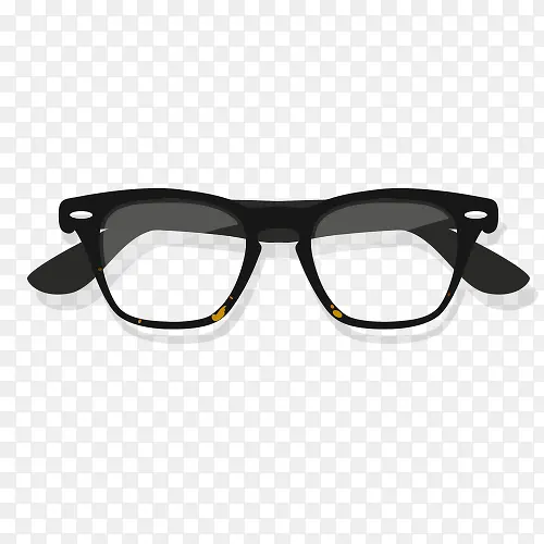 黑色眼镜免抠素材