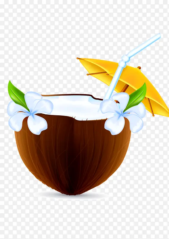 卡通椰树椰汁