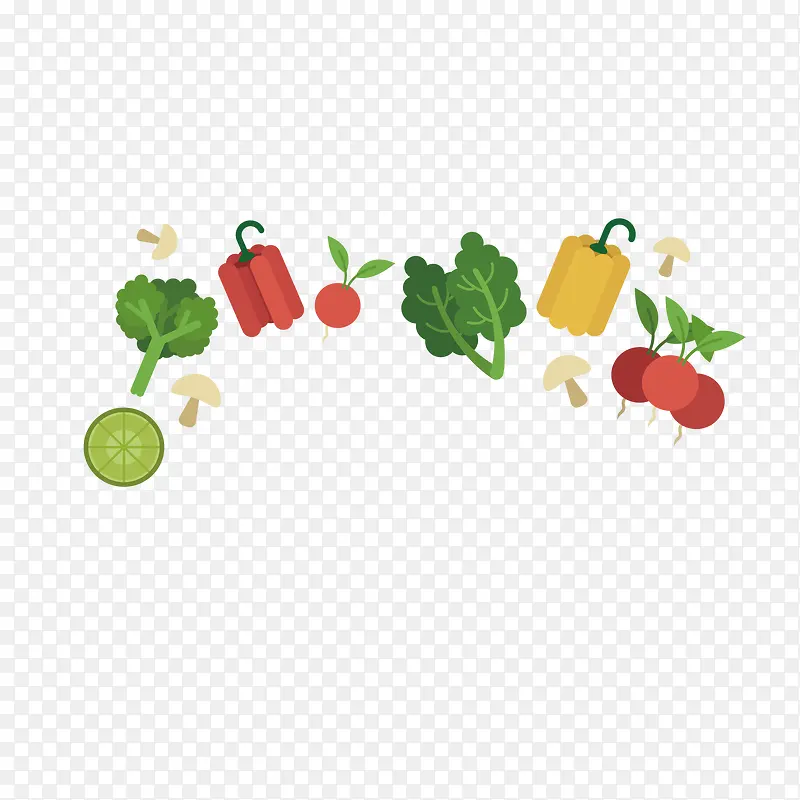 美食蔬菜水果卡通