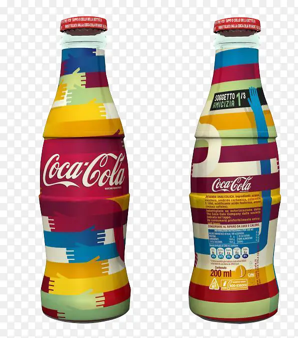可口可乐创意产品说明瓶身