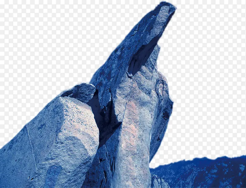 蓝色尖锐岩石团队