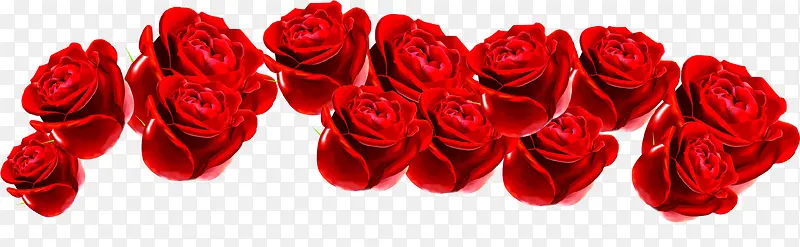 红色玫瑰恋爱元素