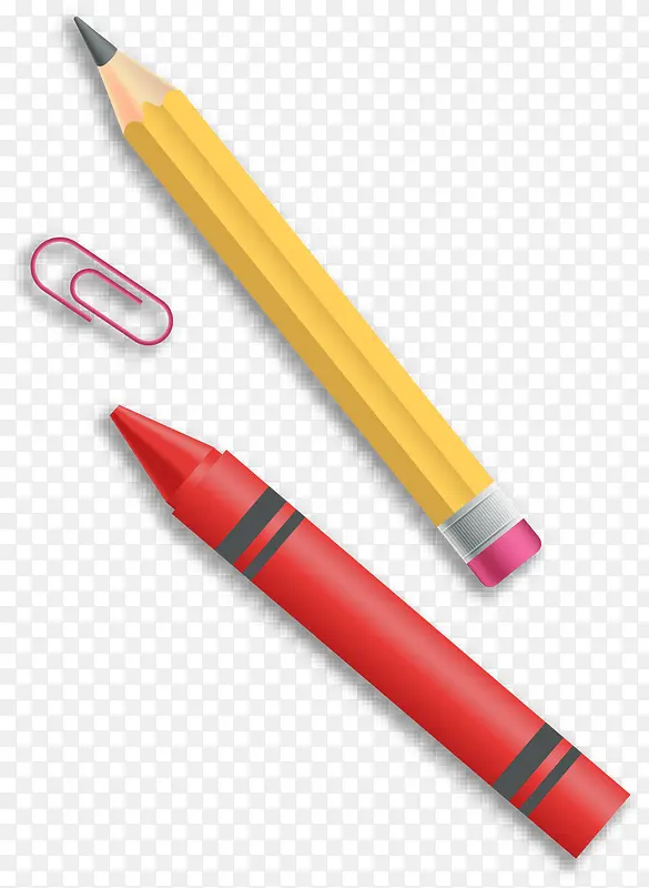 开学季学习用品黄色铅笔