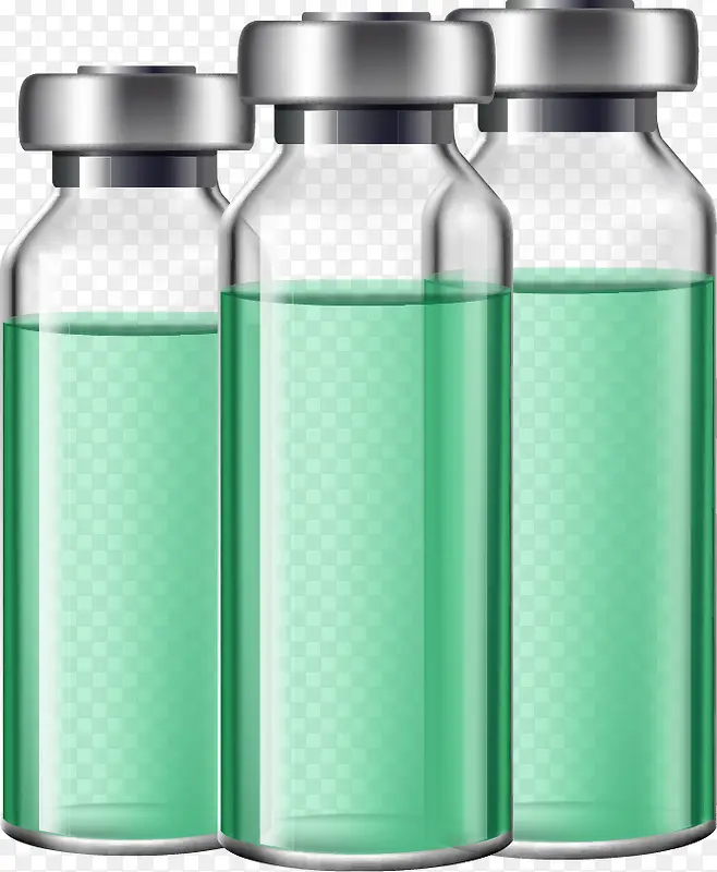 透明药瓶设计素材