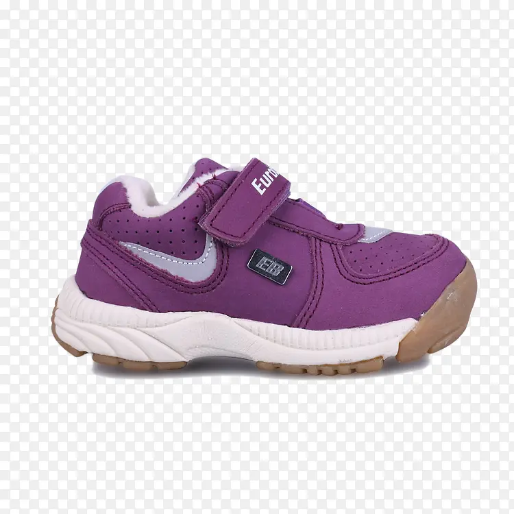 欧洲宝贝紫色秋冬款儿童机能鞋