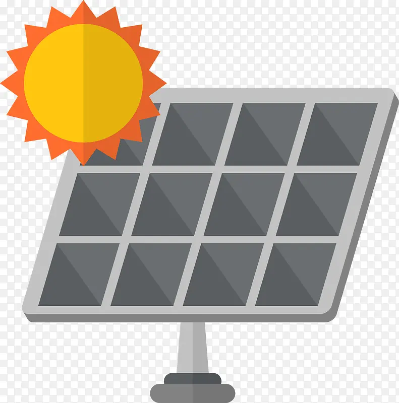矢量太阳能环保图标