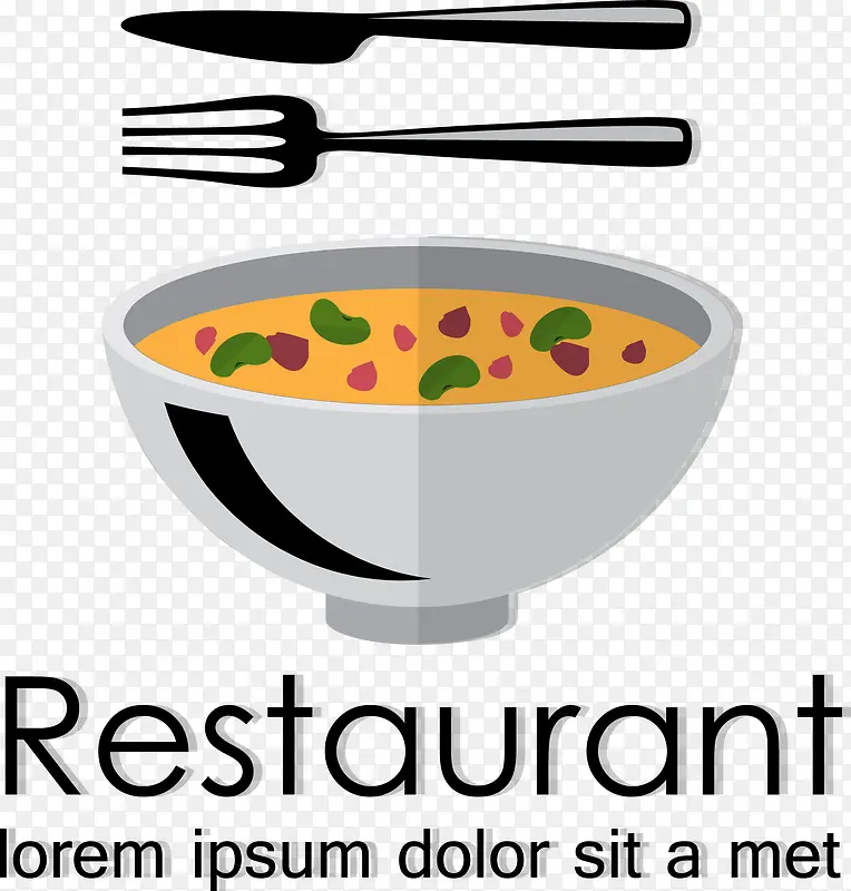 饭店标志饭店元素西餐元素图片