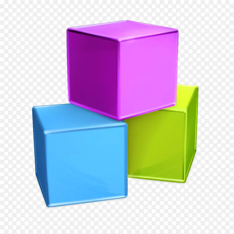 三色方块正方形