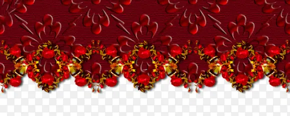 深红色暗纹花朵装饰板