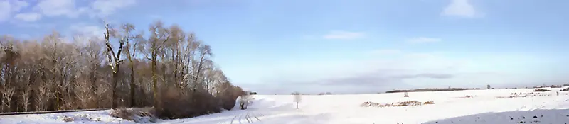 冬季唯美雪景背景banner