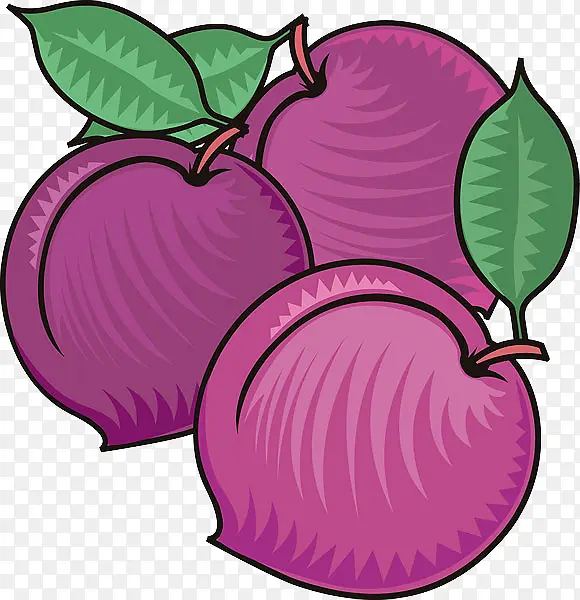 紫色桃子
