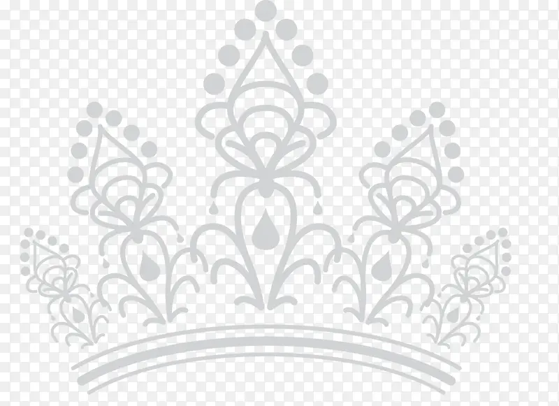 银质手绘纯色皇冠