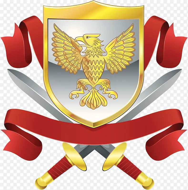 金鹰盾牌徽章