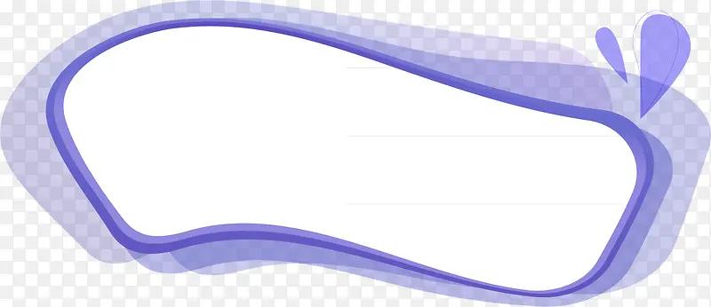 紫色立体边框PNG矢量元素