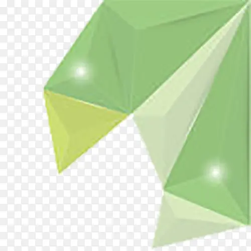 绿色几何体