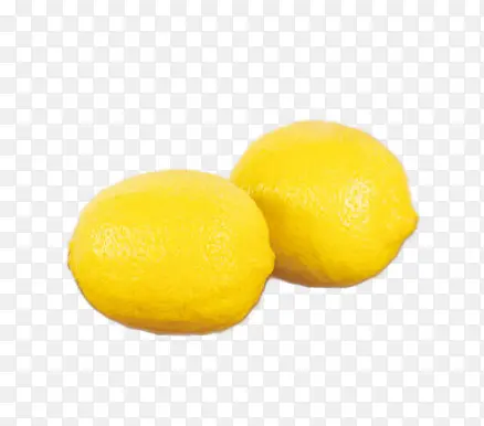 两颗超大个黄柠檬