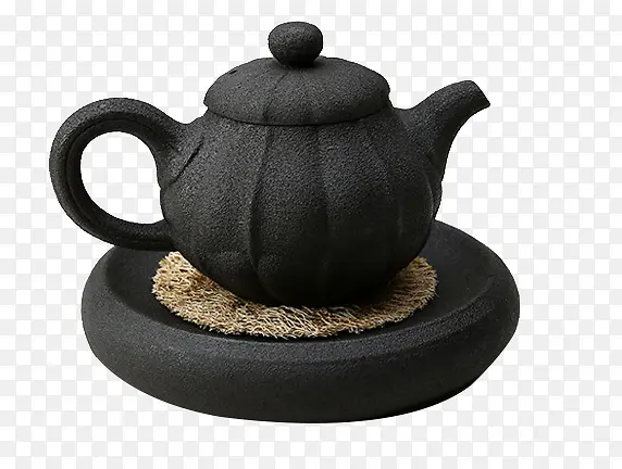 黑陶南瓜造型茶壶