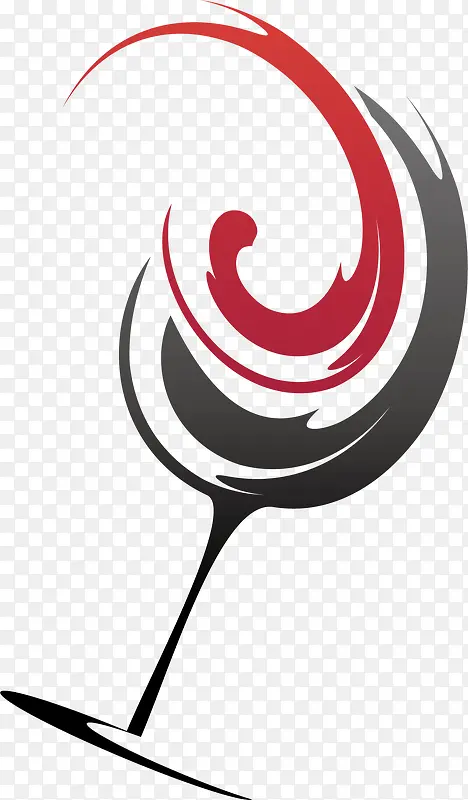 酒杯白酒logo设计