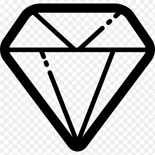 钻石的轮廓图标