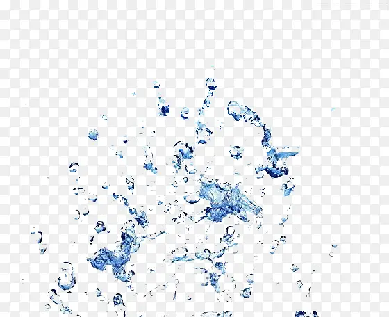 蓝色圆点水中气泡