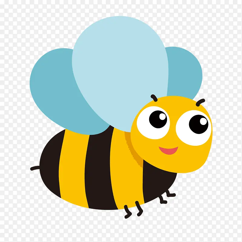 黄色卡通蜜蜂昆虫
