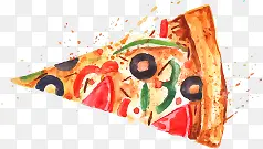 创意手绘披萨