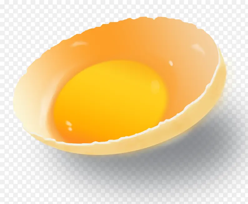 半颗生鸡蛋