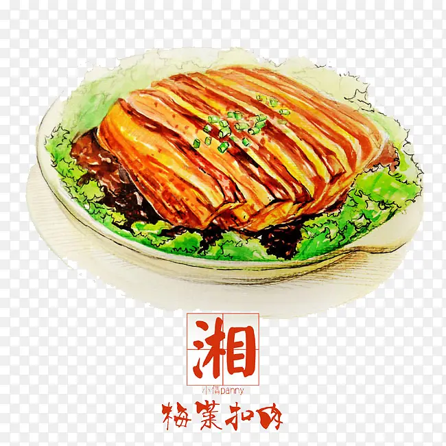 手绘食物