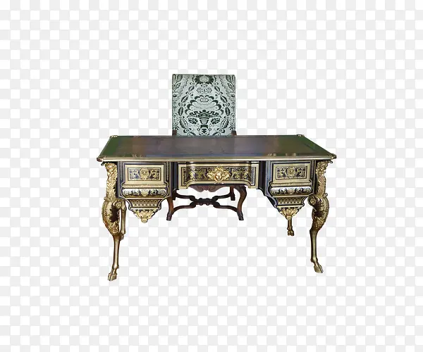 欧式风格家居书桌桌椅