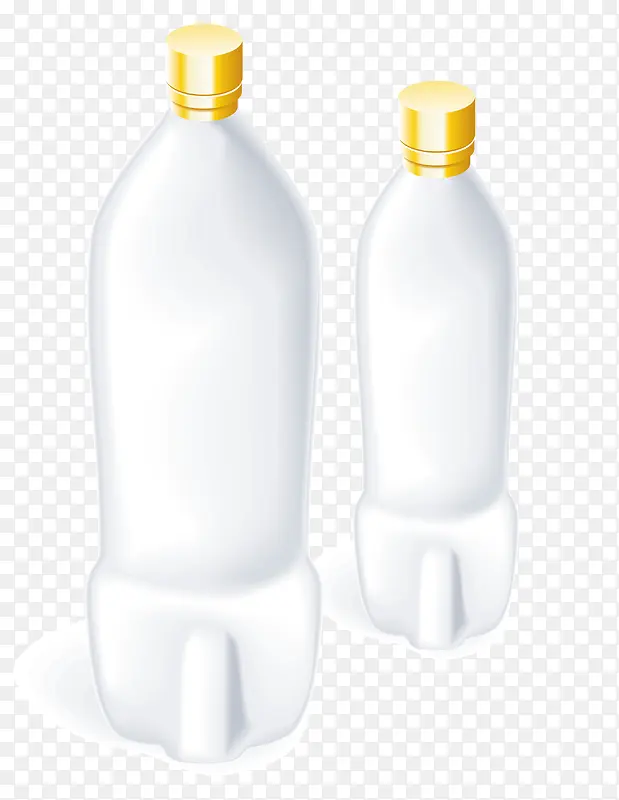 空白塑料瓶矢量图