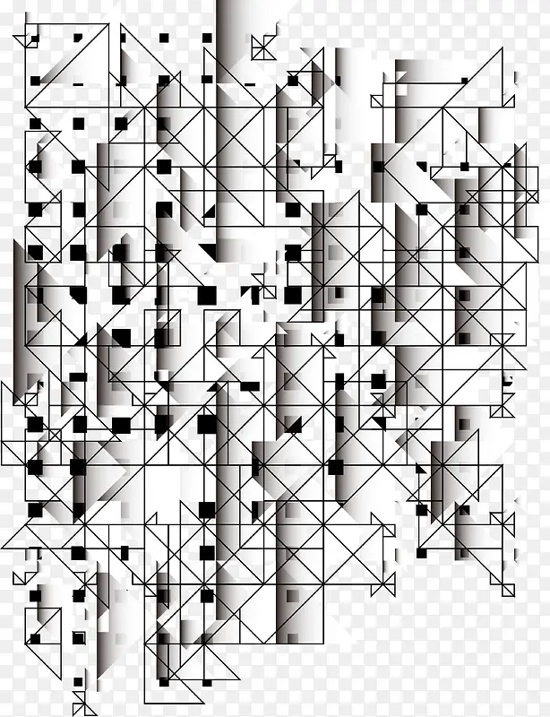 科技几何图形矢量图