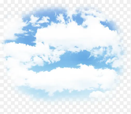 卡通天空蓝天白云背景