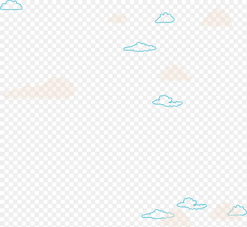 矢量PPT设计云状背景图