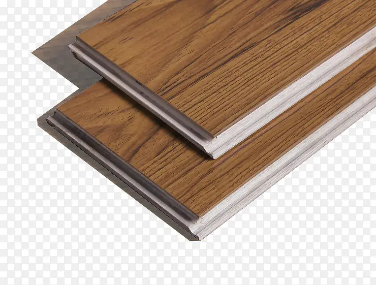 深褐色木纹实木地板锁扣堆叠