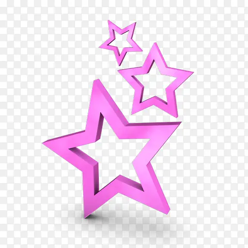 粉色的五角星
