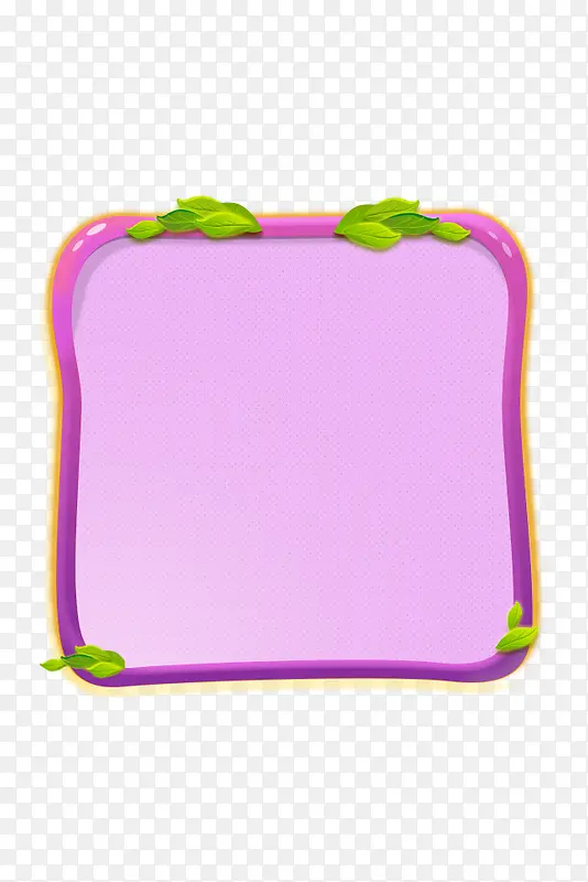紫色树叶镜子海报