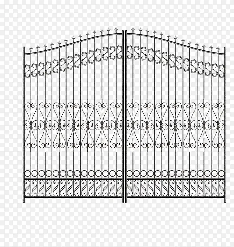 铁质小区大门素材