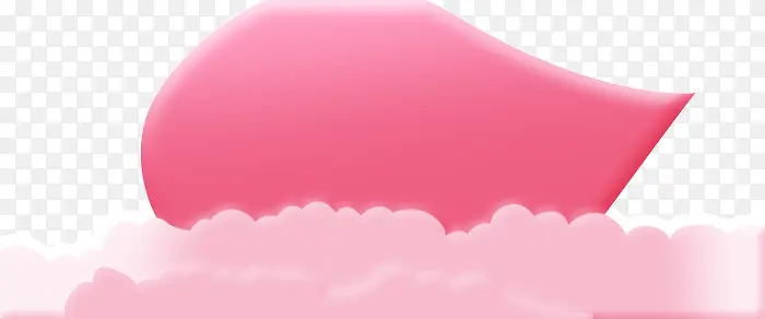 粉色banner云朵装饰