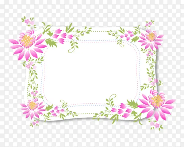 花卉边框png图片