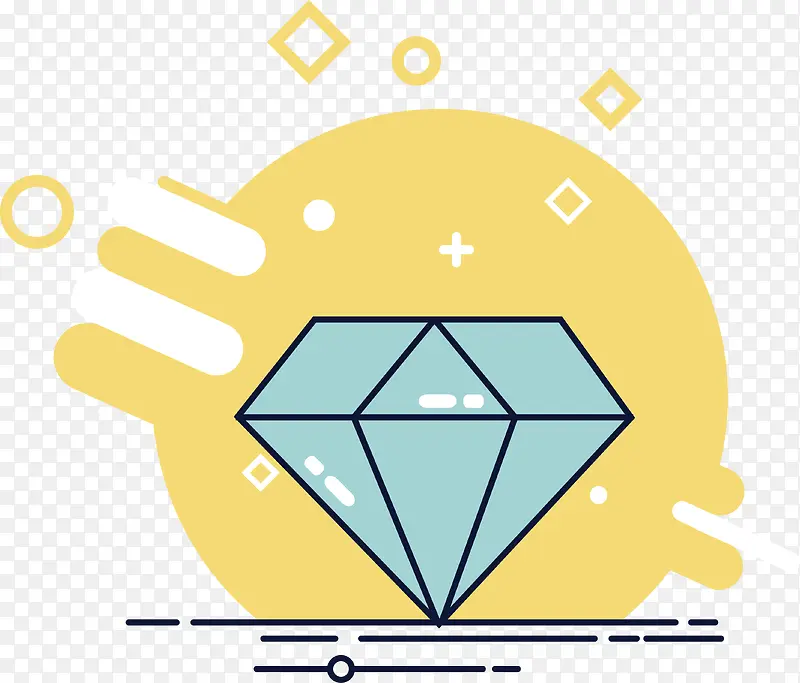 扁平钻石icon