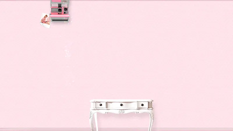 书桌粉色背景素材